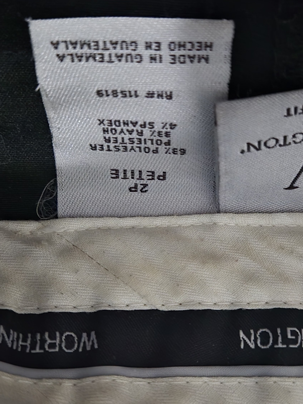 Vintage Worthington Black Trousers - Picture 3 of 3